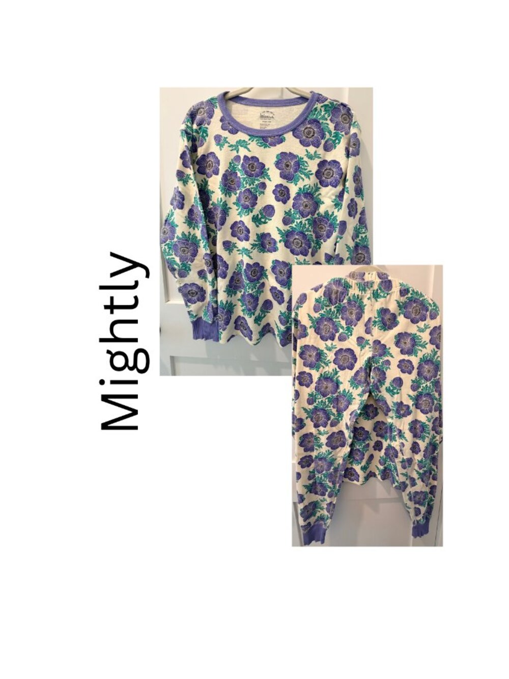 Mightly Organic Unisex Cotton Pajamas - L